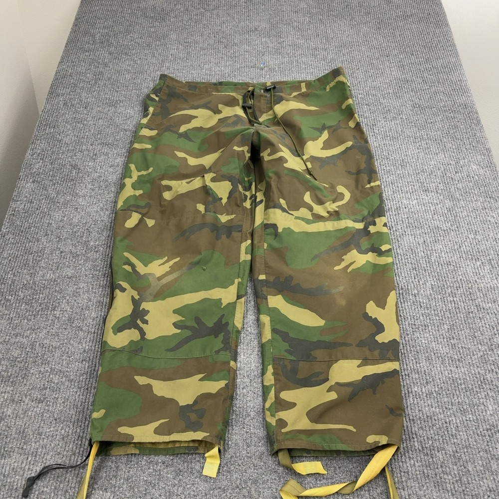 Vintage US Military Pants Mens 44 Green Woodland Camo Cargo Gorpcore Utility